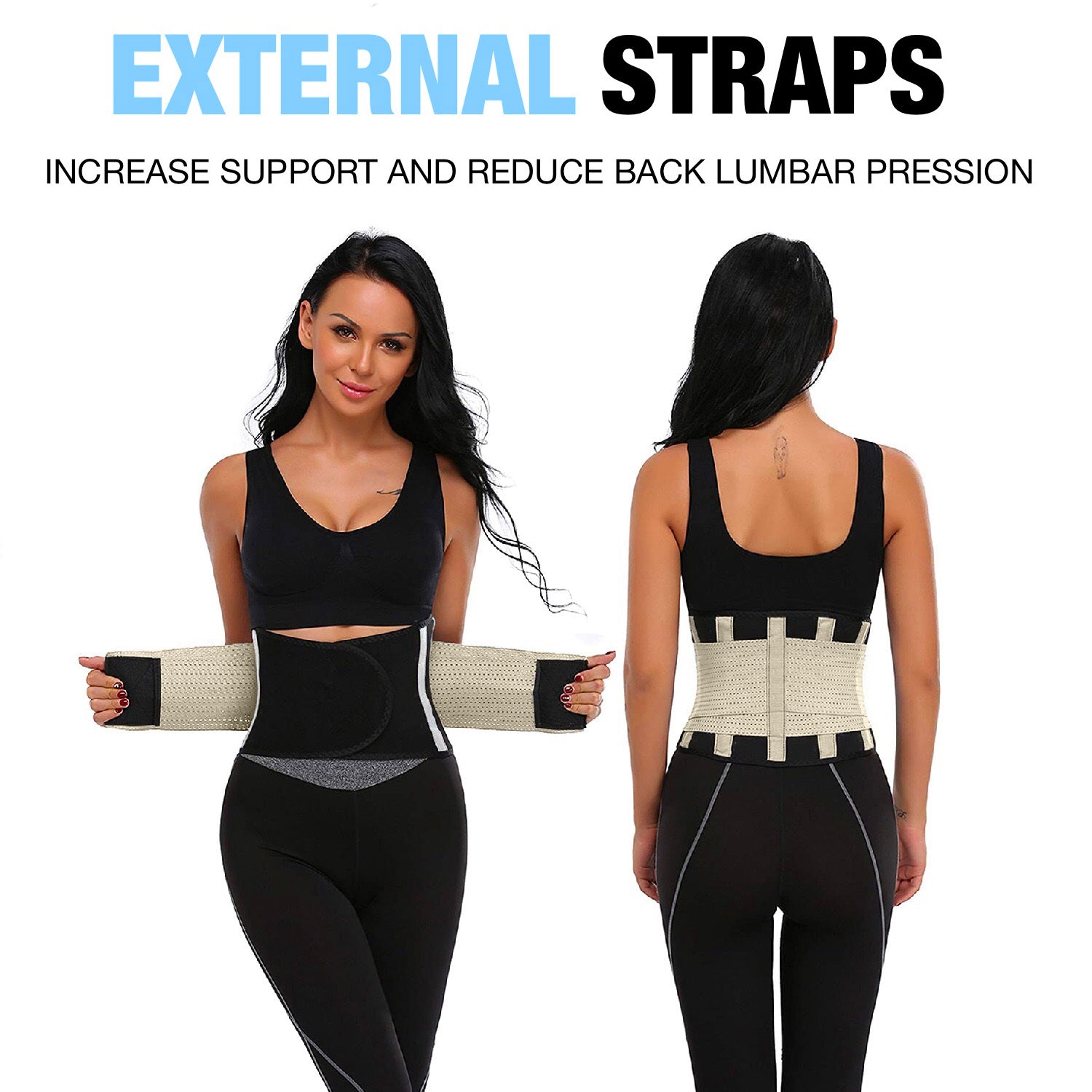 Sports Adjustable Back Lumbar Support Belt, Waist Orthopedic
