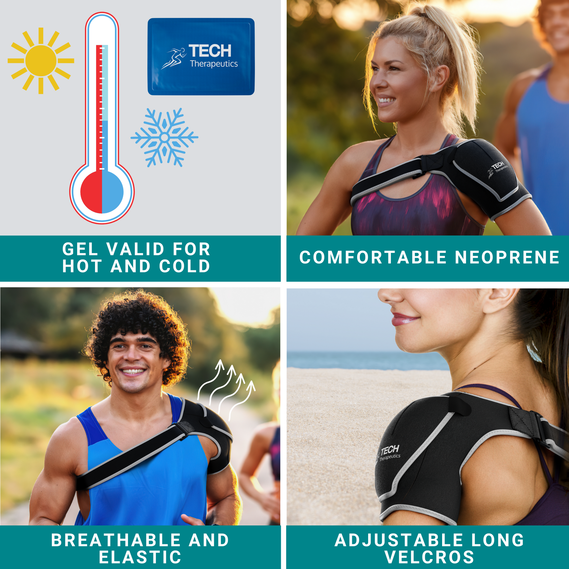 Breathable Neoprene Shoulder Brace Unisex Design For Injuries
