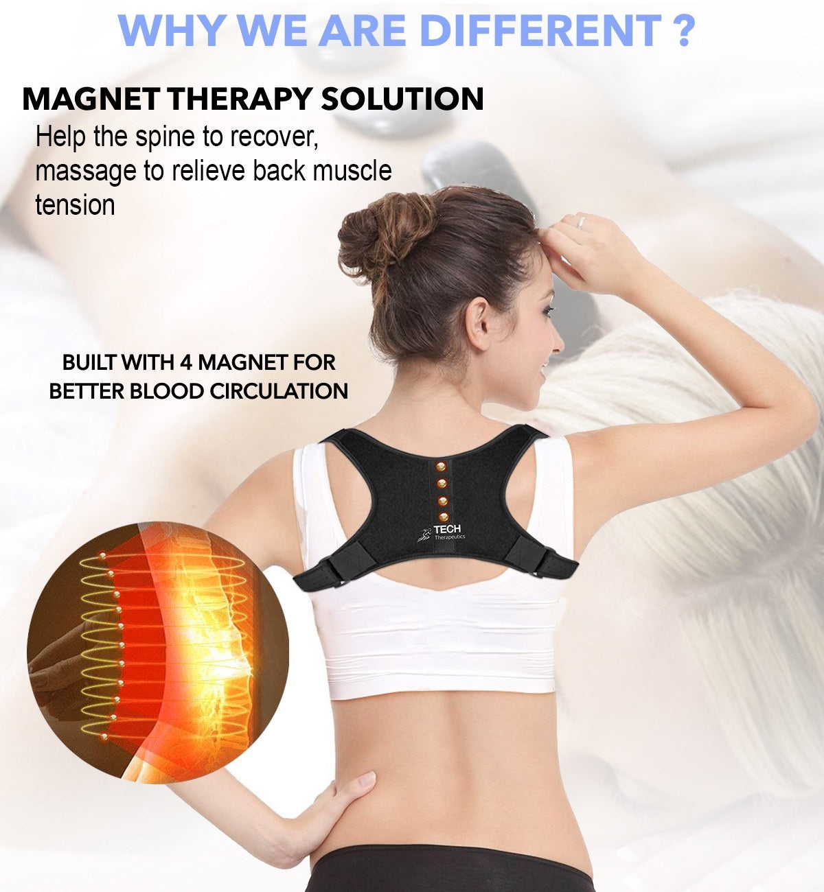 beatXP Posture Corrector - Therapy for Lower & Upper Pain Relief